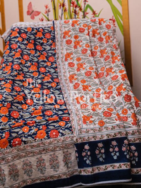 Gulbahar Hand Block Print Dohar Reversible