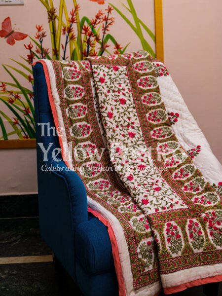 Boota Boota Hand Block Print Rajai Reversible