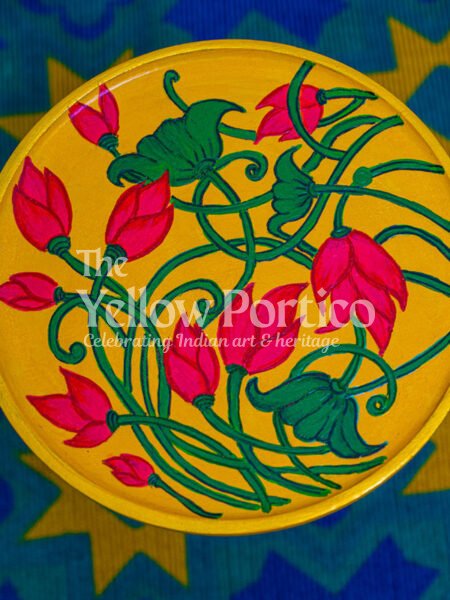 Lotus Hand painted Peg Table