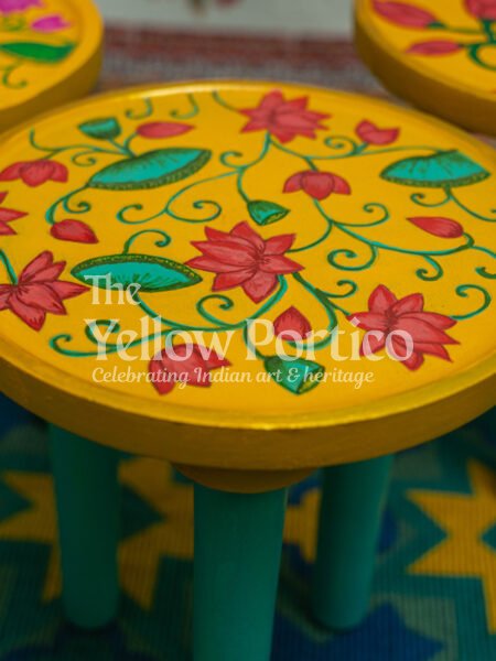 Pichwai Art Hand painted Peg Table